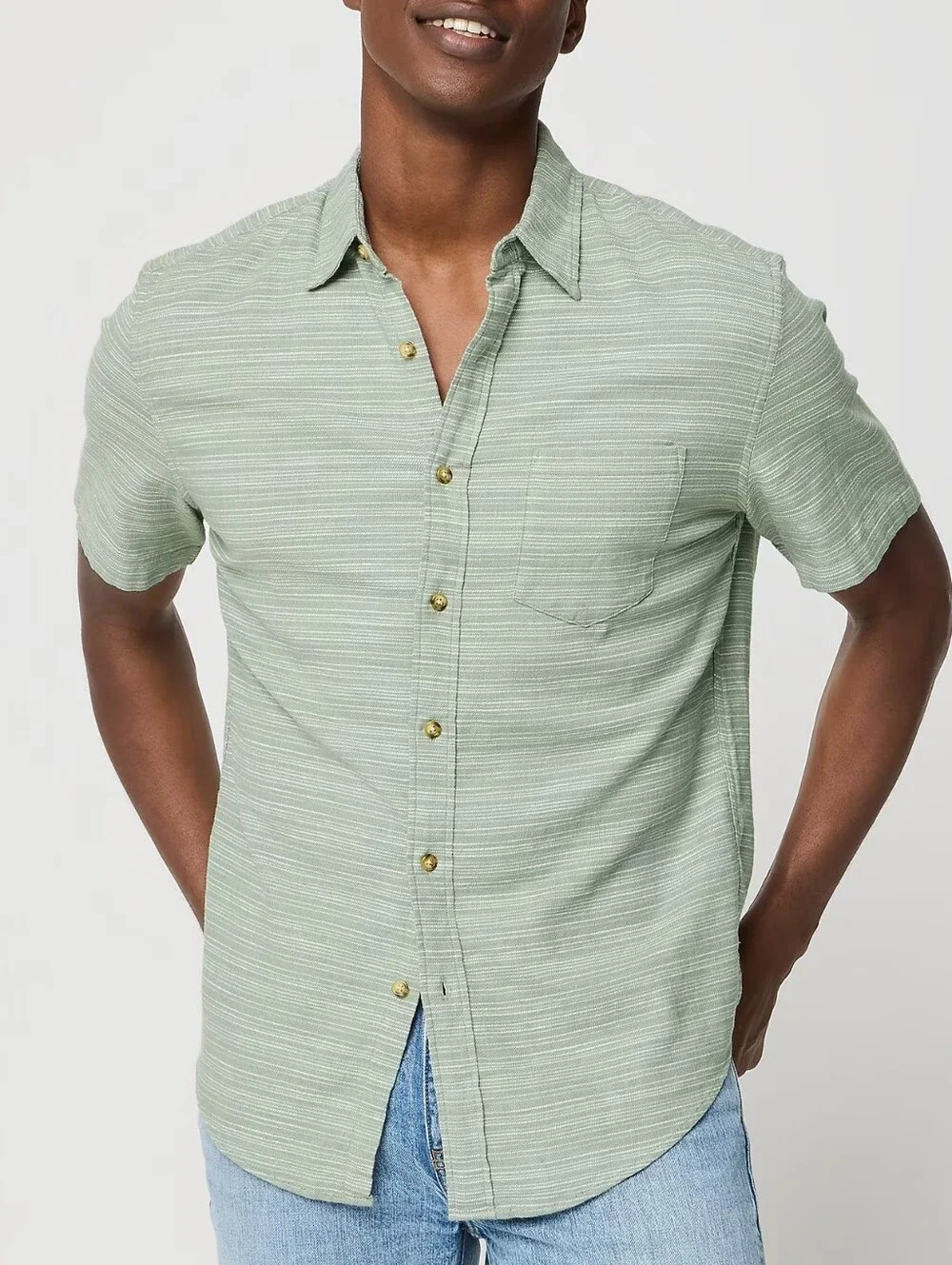 J. Crew Men's Slub Dobby Shirt New Size XL